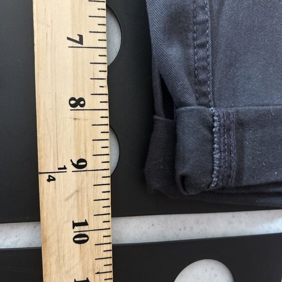 Loft Bermuda Roll Shorts Womens size 12 Stretch Dark Gray Mid Rise New - Picture 5 of 8